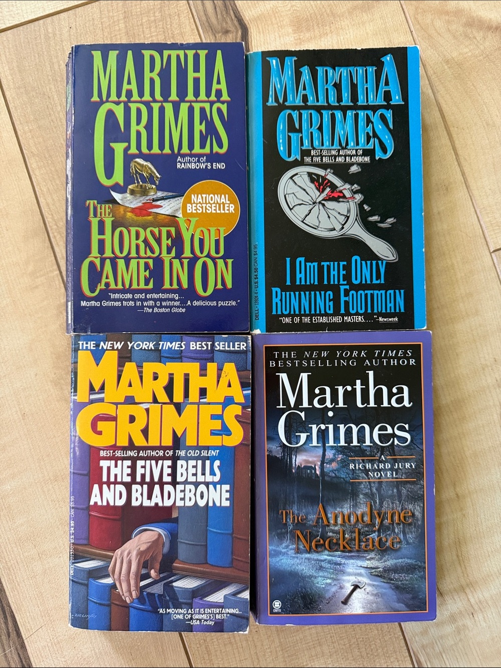 Martha Grimes murder mystery book bundle